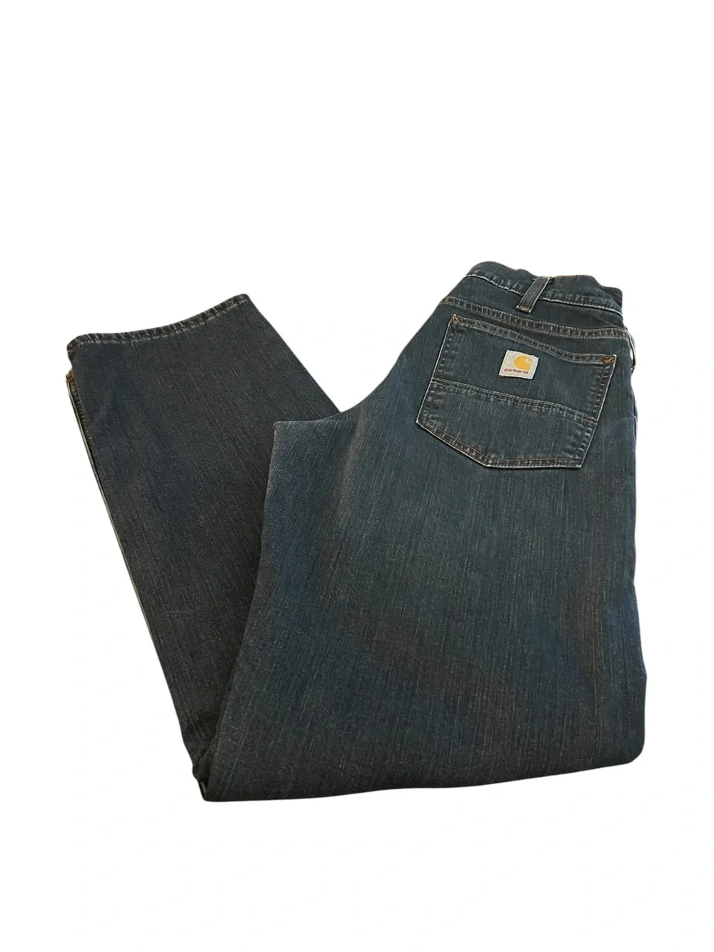 Carhartt Men's Straight Cut Relaxed Fit Jeans - Dark Indigo - Lined 31 x 32